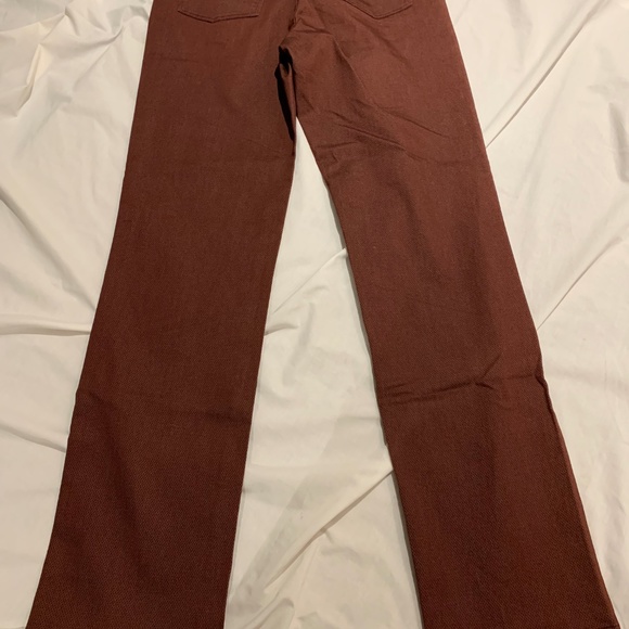 NEW FDJ OLIVIA STRAIGHT LEG MID RISE WINE DOT JEAN - Picture 2 of 8